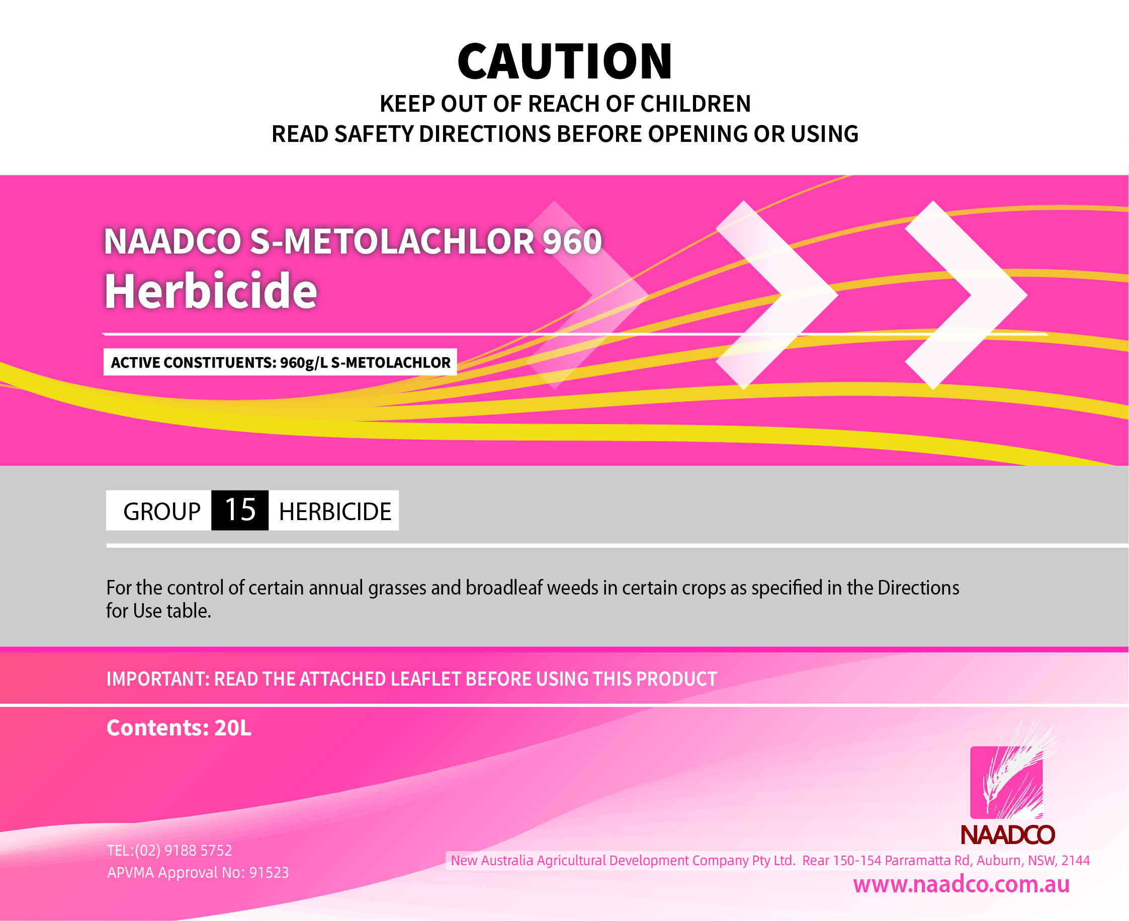 S-metolachlor 960 EC