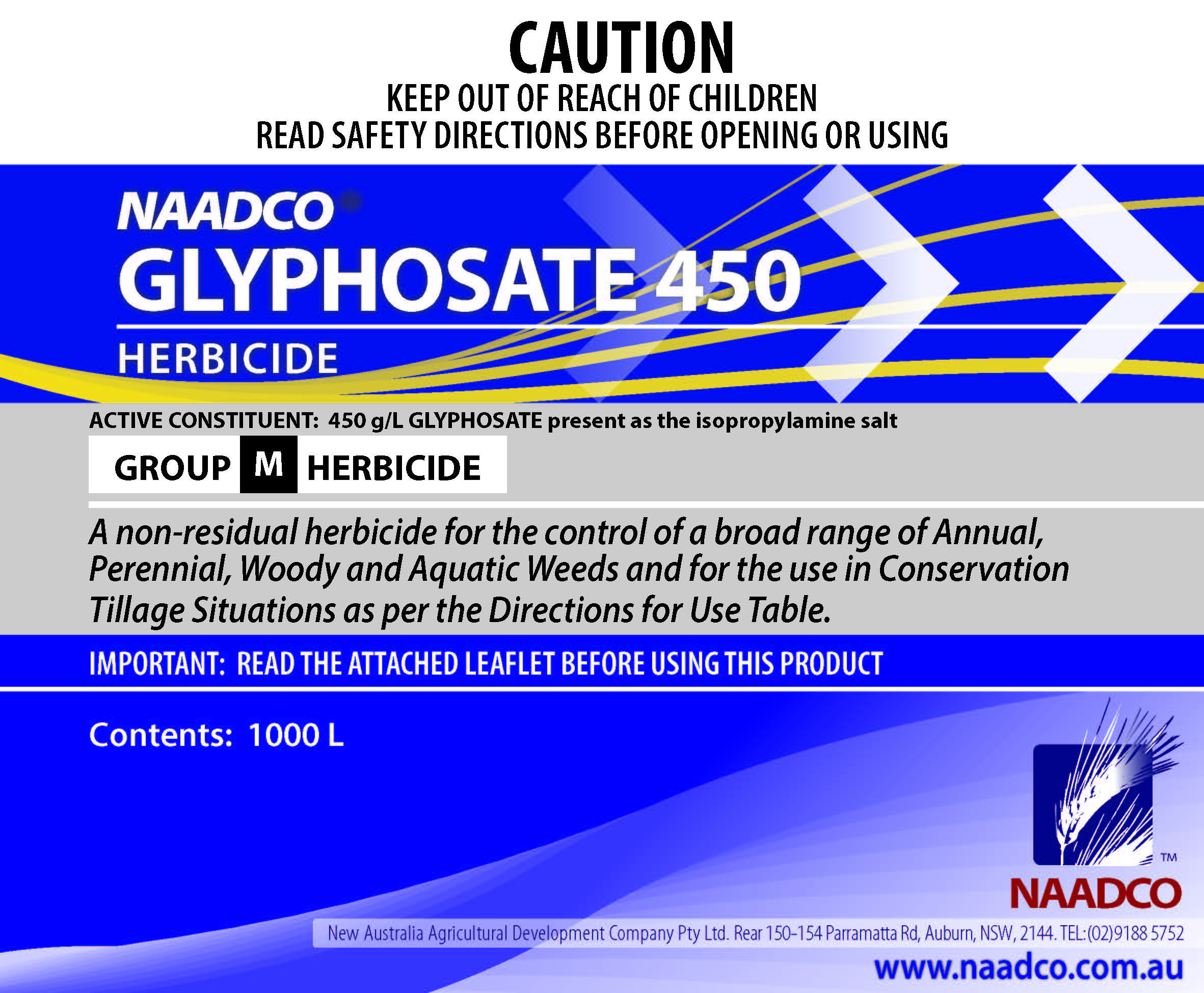 GLYPHOSATE ISOPROPYLAMINE SALT 450 SC