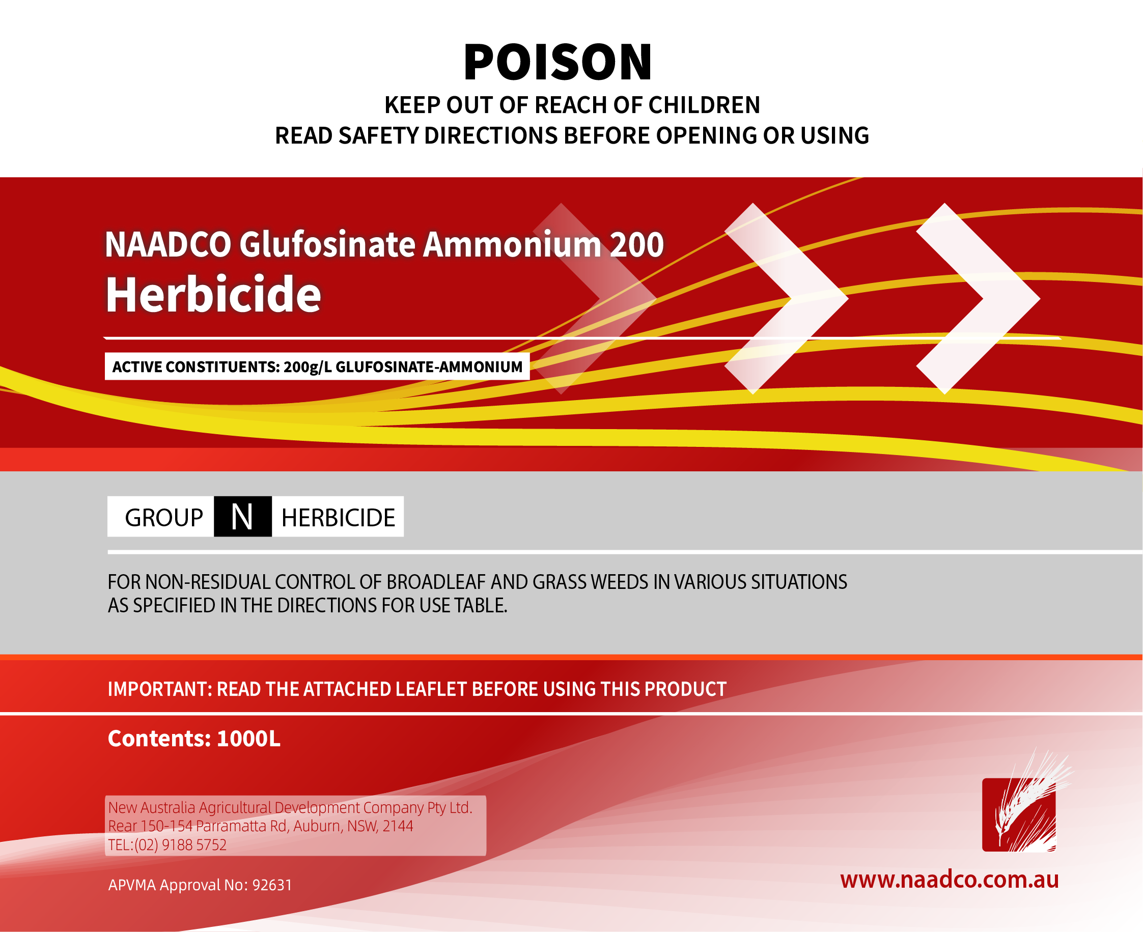 Glufosinate Ammonium 200 SL