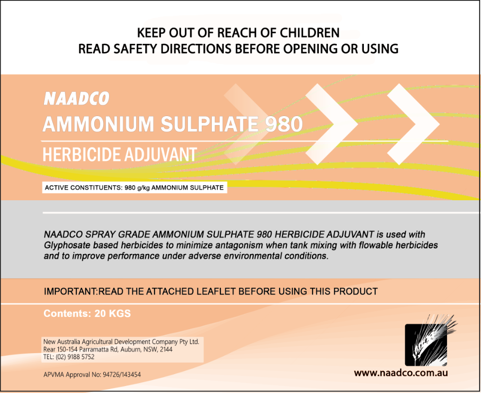 Spray Grade AMS 980 Herbicide Adjuvant